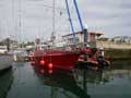 Tea time on Erik's new Freydis in Cascais